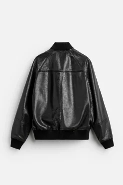 CAZADORA BOMBER PIEL