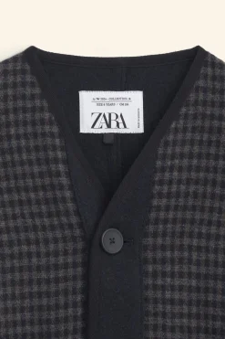 CAZADORA CON LANA CUADRO VICHY LIMITED EDITION