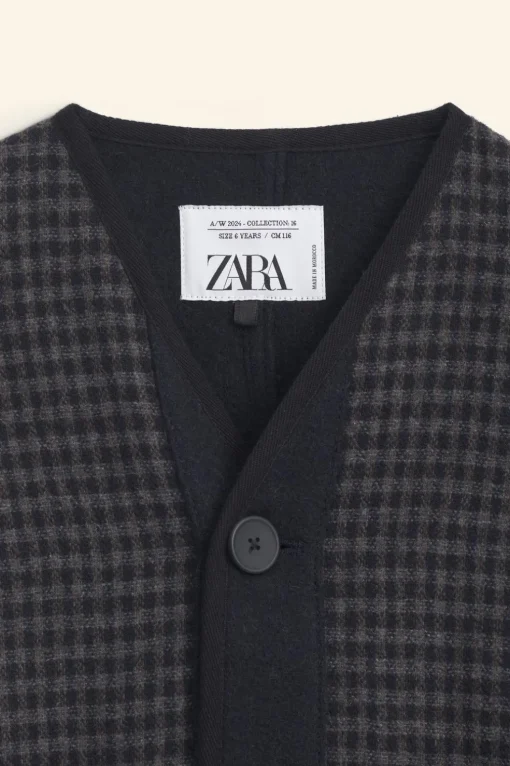 CAZADORA CON LANA CUADRO VICHY LIMITED EDITION