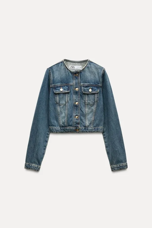 CAZADORA CROP Z1975 DENIM
