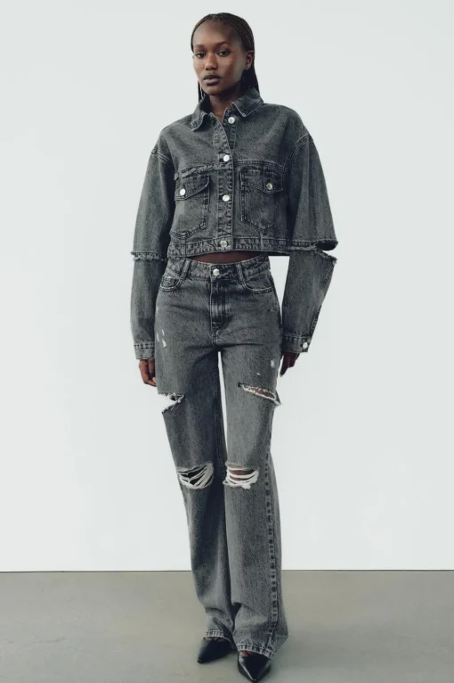 CAZADORA Z1975 DENIM CROP