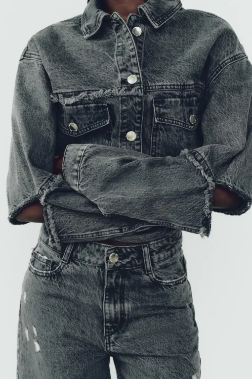 CAZADORA Z1975 DENIM CROP