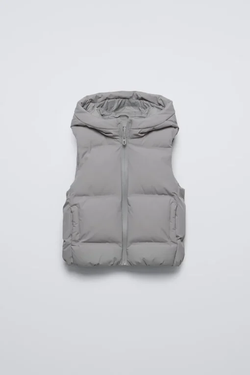 CHALECO ACOLCHADO CAPUCHA WATER REPELLENT