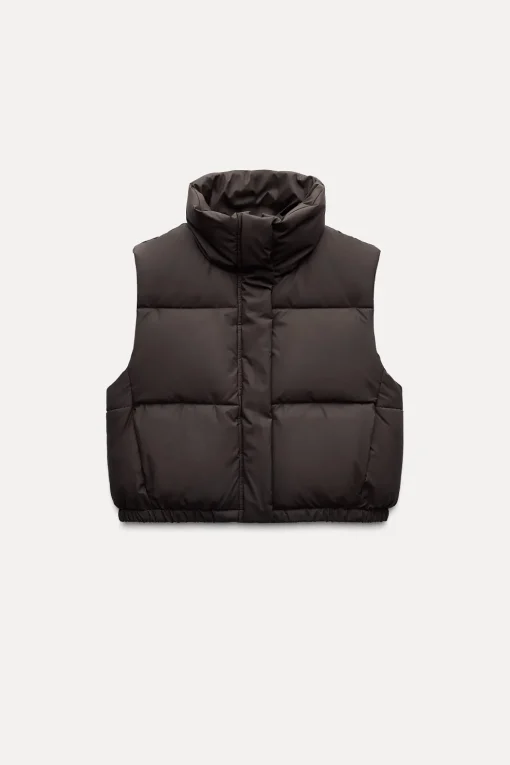 CHALECO CROP ACOLCHADO ENGOMADO