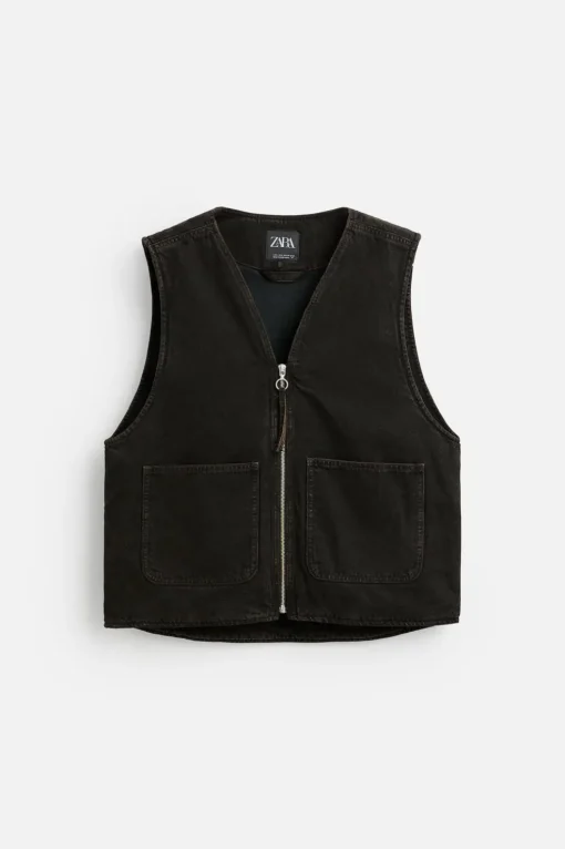 CHALECO DENIM BOLSILLOS