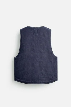 CHALECO DENIM COSTURAS