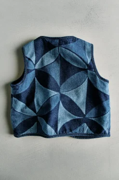 CHALECO DENIM ESTAMPADO GEOMÉTRICO - SEA NY