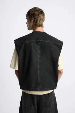 CHALECO DENIM UTILITY
