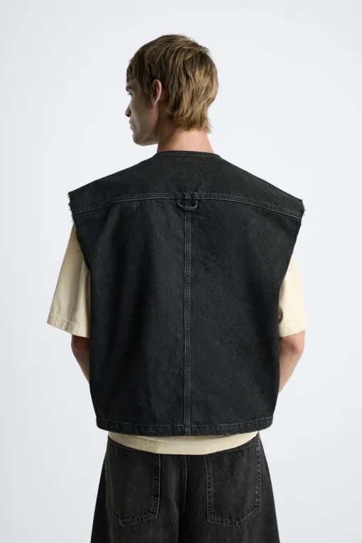 CHALECO DENIM UTILITY