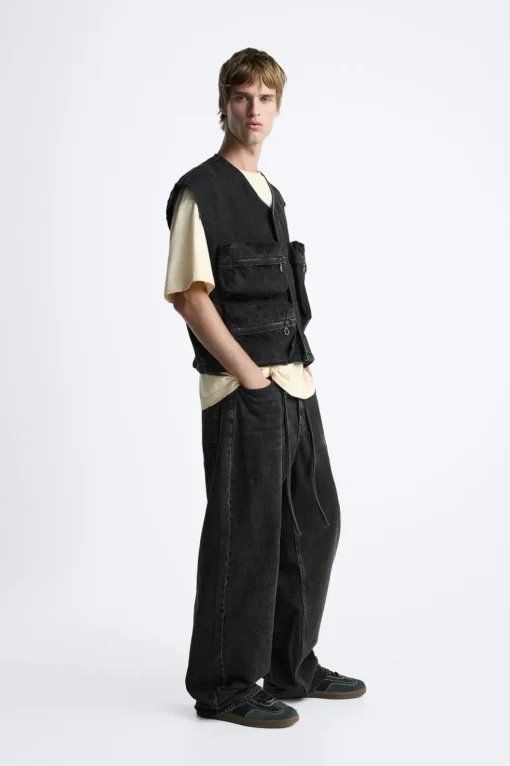 CHALECO DENIM UTILITY