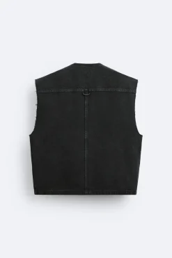 CHALECO DENIM UTILITY