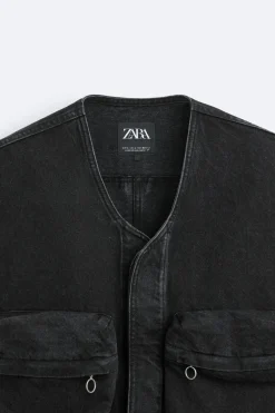 CHALECO DENIM UTILITY