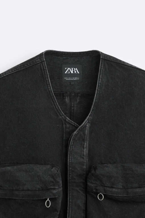 CHALECO DENIM UTILITY