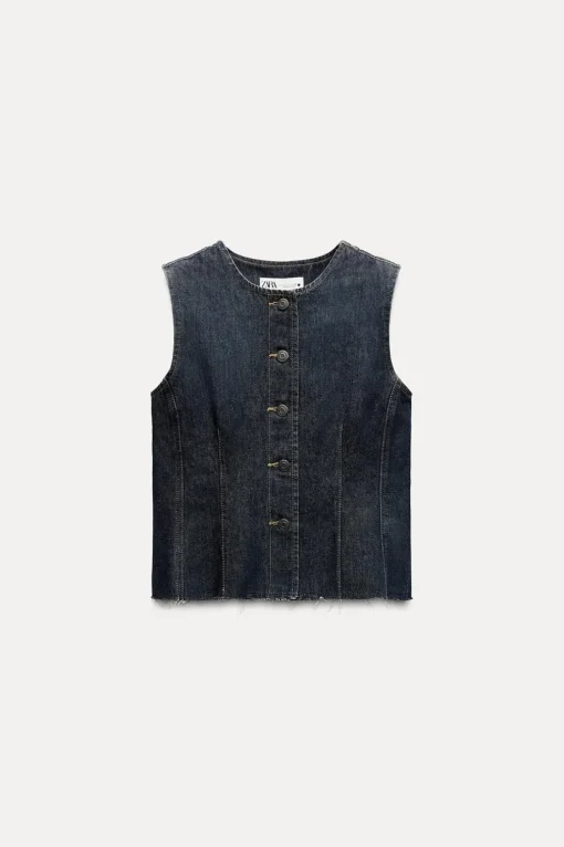 CHALECO DENIM ZW COLLECTION