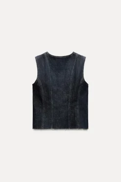CHALECO DENIM ZW COLLECTION