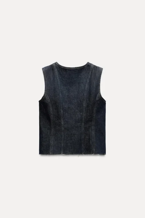 CHALECO DENIM ZW COLLECTION