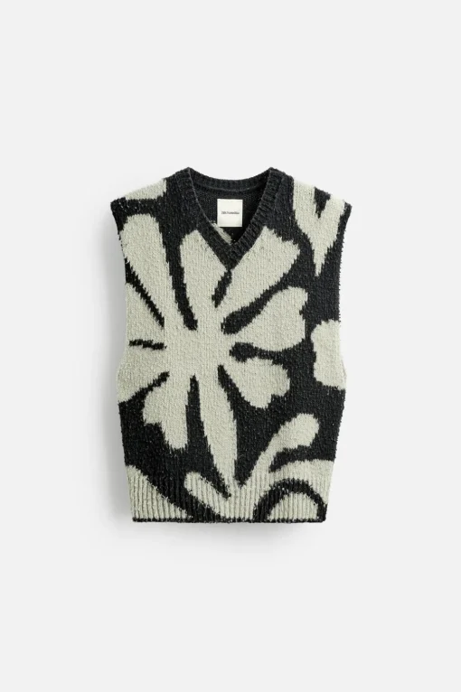 CHALECO INTARSIA FLORAL X NANUSHKA