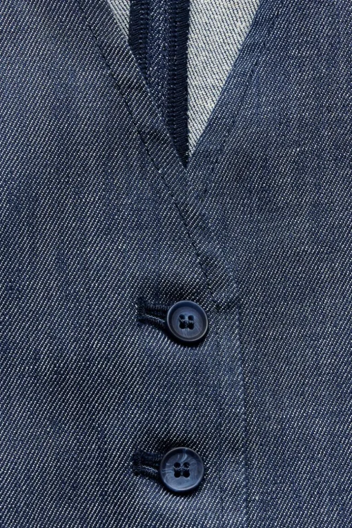CHALECO MINIMAL DENIM ZW COLLECTION
