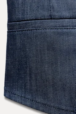 CHALECO MINIMAL DENIM ZW COLLECTION