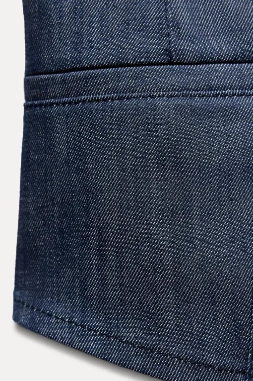 CHALECO MINIMAL DENIM ZW COLLECTION
