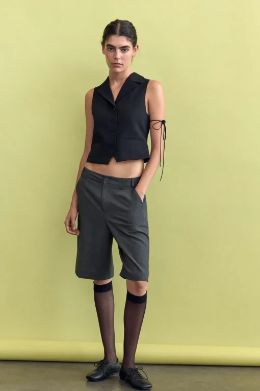 CHALECO RECTO CAMISERO