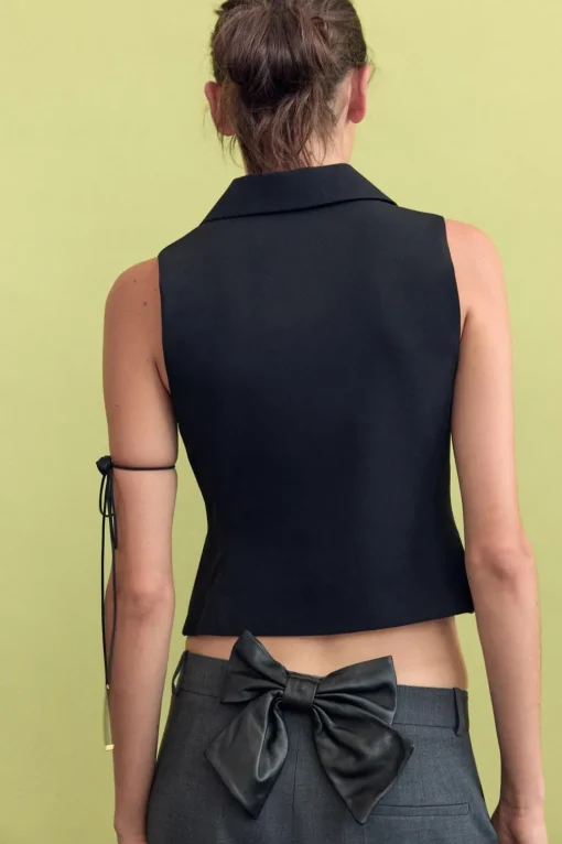 CHALECO RECTO CAMISERO