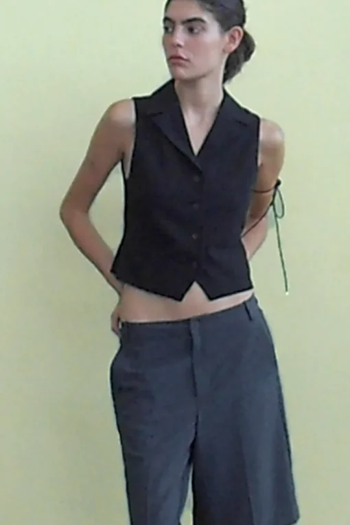 CHALECO RECTO CAMISERO