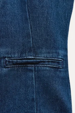 CHALECO Z1975 DENIM BOTÓN FORRADO