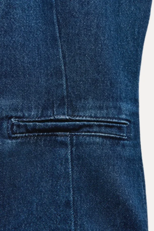 CHALECO Z1975 DENIM BOTÓN FORRADO