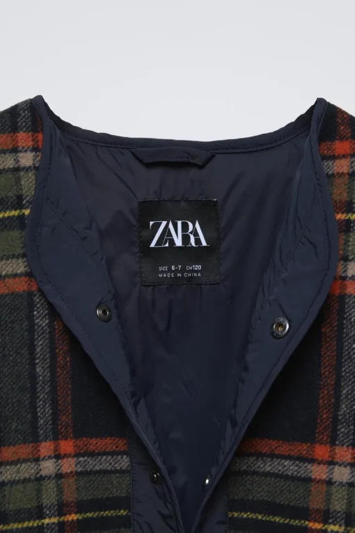CHAQUETA ACOLCHADA CUADROS