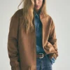 CHAQUETA BOMBER EFECTO ANTE