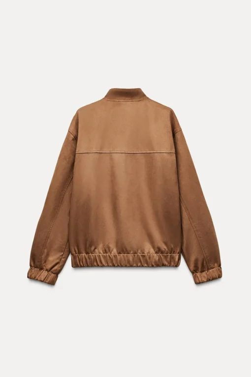 CHAQUETA BOMBER EFECTO ANTE