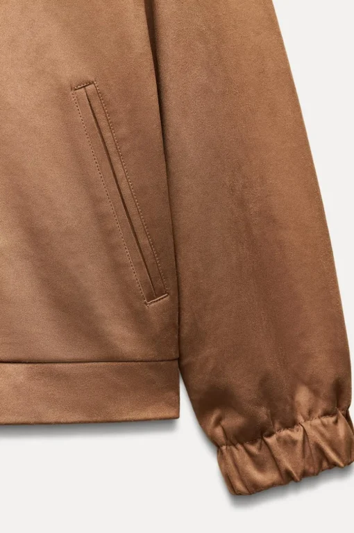 CHAQUETA BOMBER EFECTO ANTE