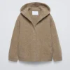CHAQUETA CAPUCHA CON LANA Y CASHMERE
