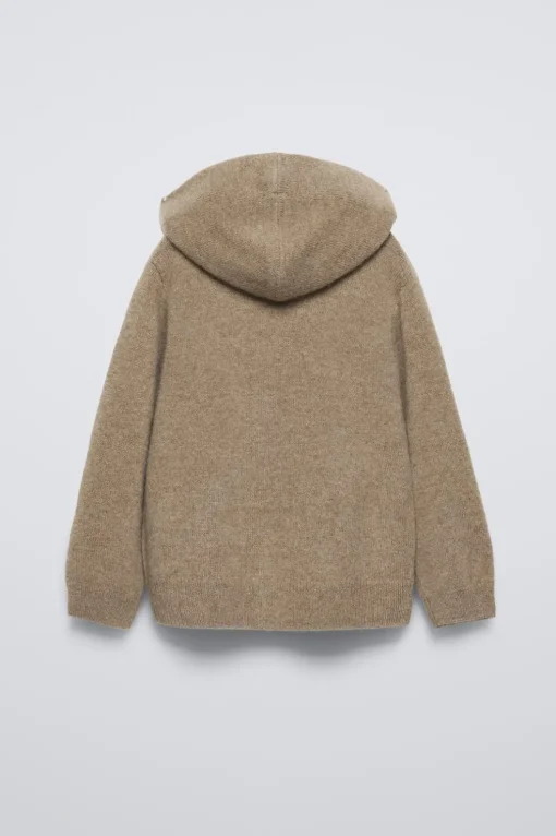 CHAQUETA CAPUCHA CON LANA Y CASHMERE
