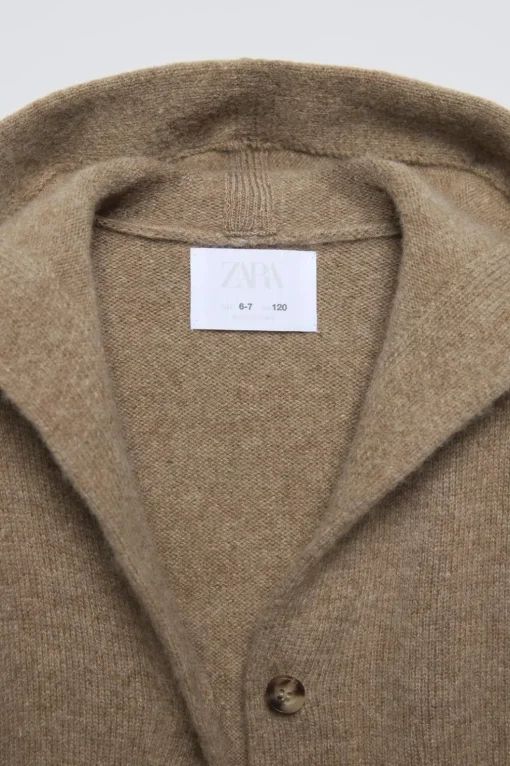 CHAQUETA CAPUCHA CON LANA Y CASHMERE