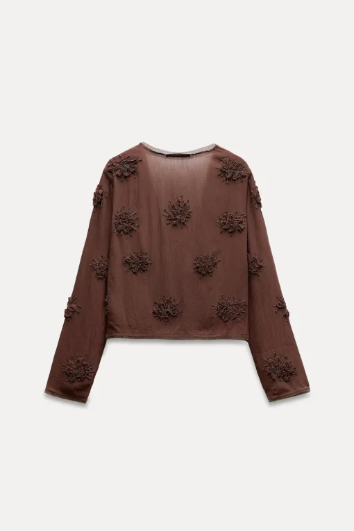 CHAQUETA CORTA BORDADOS ABALORIOS