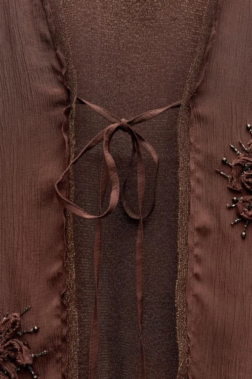 CHAQUETA CORTA BORDADOS ABALORIOS