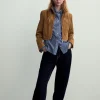 CHAQUETA CROP 100% PIEL
