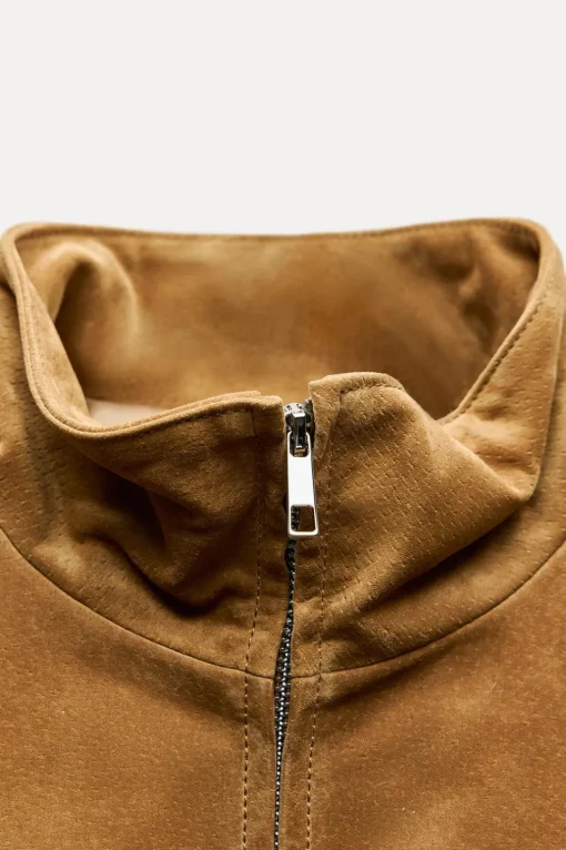 CHAQUETA CROP 100% PIEL