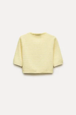 CHAQUETA CROP PUNTO