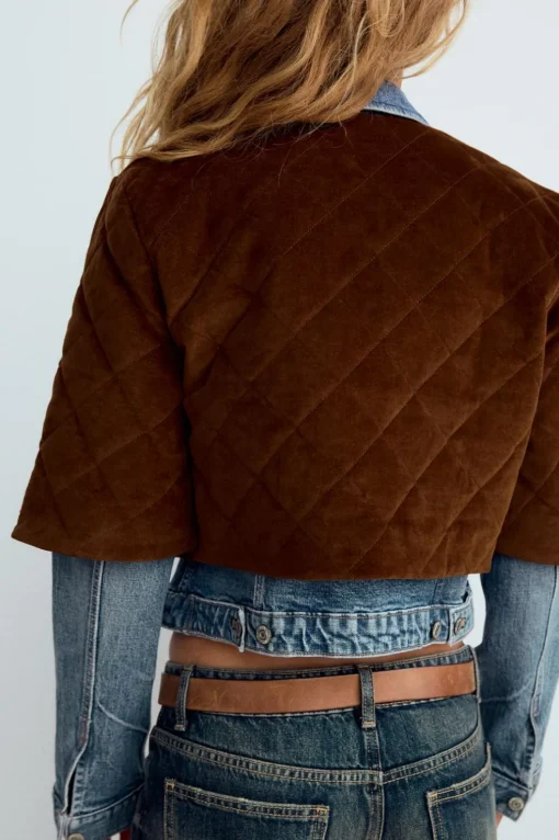 CHAQUETA CROP TACTO SUAVE