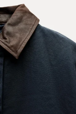 CHAQUETA CUELLO CONTRASTE ZW COLLECTION