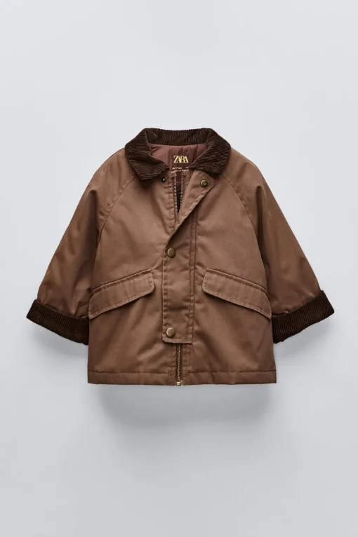 CHAQUETA ENCERADA CUELLO PANA
