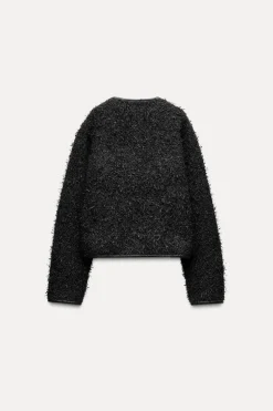 CHAQUETA ESTRUCTURA HILO METALIZADO
