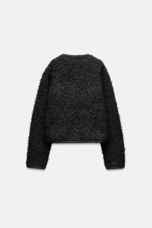 CHAQUETA ESTRUCTURA HILO METALIZADO