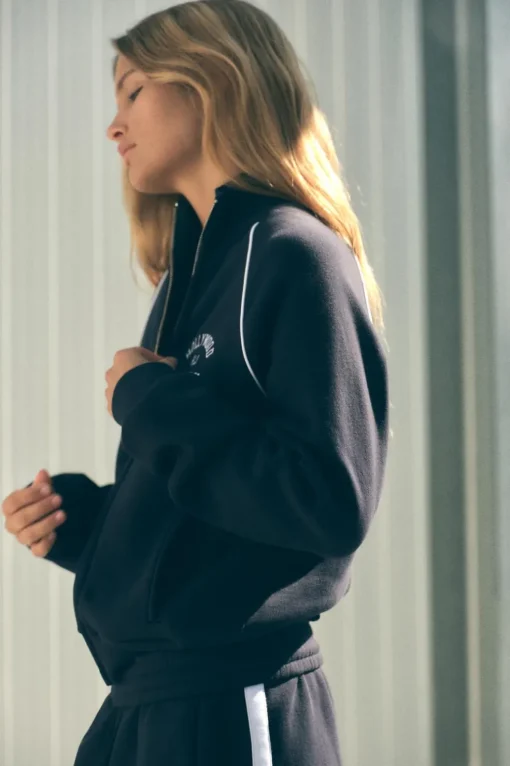 CHAQUETA FELPA TEXTO