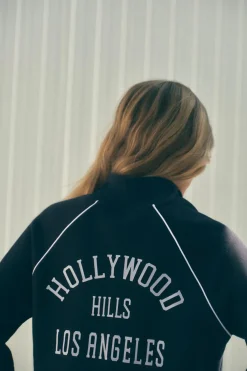 CHAQUETA FELPA TEXTO