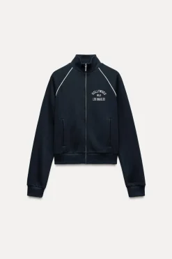 CHAQUETA FELPA TEXTO