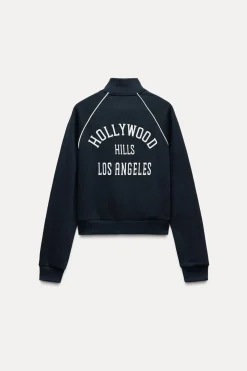 CHAQUETA FELPA TEXTO